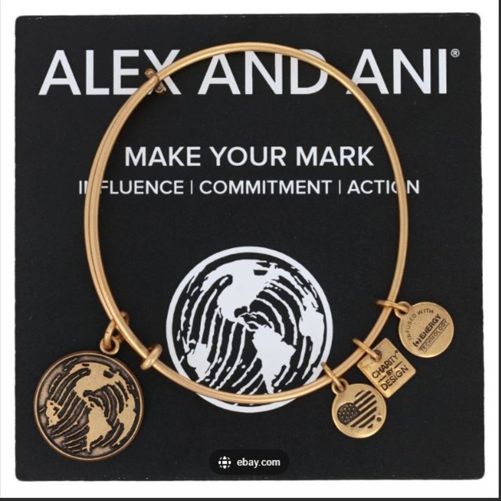 ALEX AND ANI Generation On Charity by design goldtone bracelet